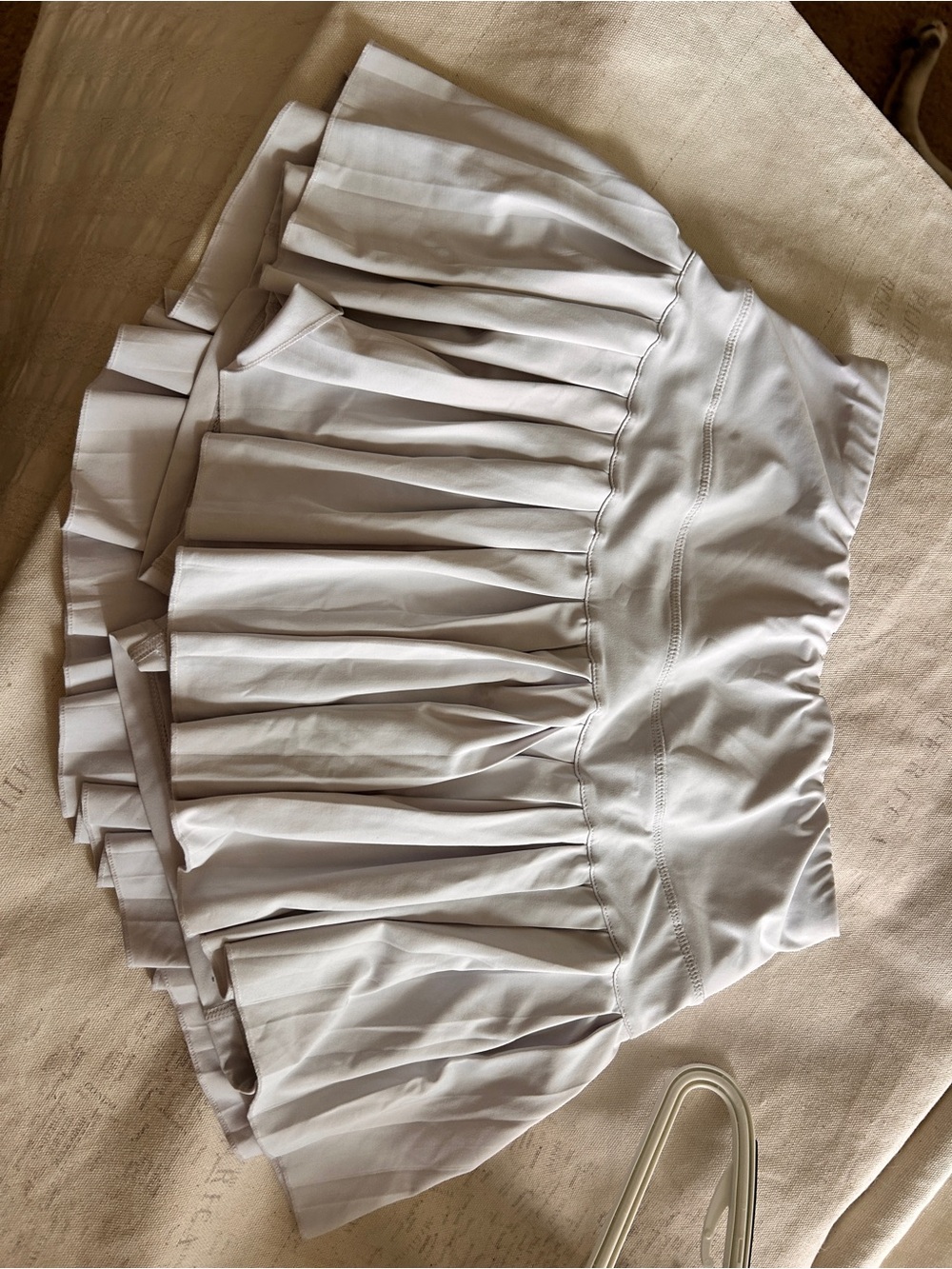 Women’s Pleated Mini Skirt in Light Gray